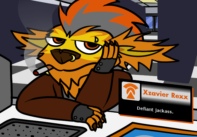 Xzavier Rexx - Defiant jackass.